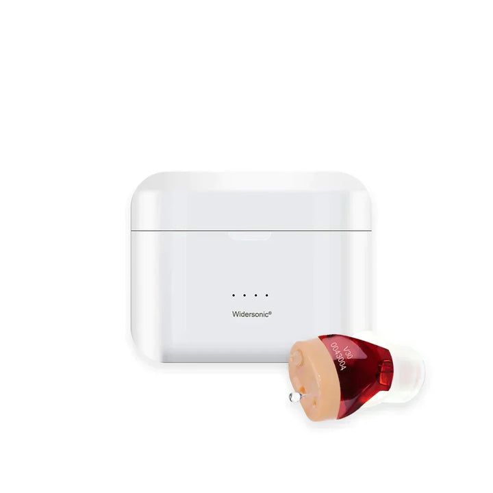 Oplaadbaar hoortoestel met lange batterijduur, compact en onzichtbaar gehoorapparaat voor helder audio.