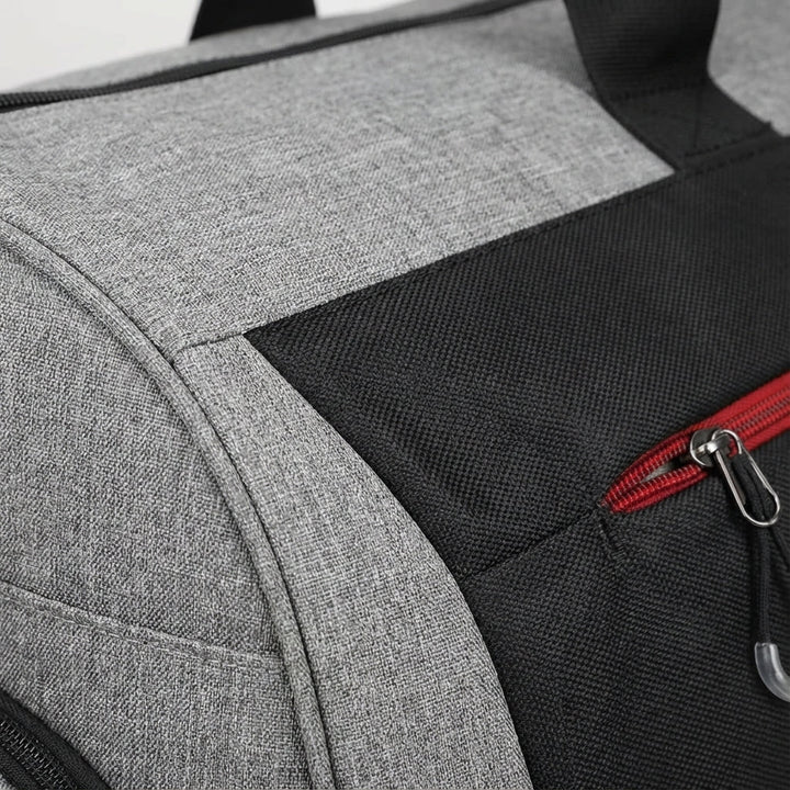 Unisex 30 liter reistas/duffeltas met organizer, compact design voor handbagage en korte trips.