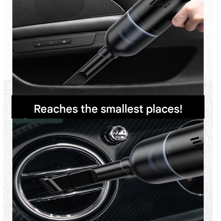 Multifunctionele auto handstofzuiger met sterke zuigkracht voor een vlekkeloos auto-interieur, makkelijk te gebruiken.