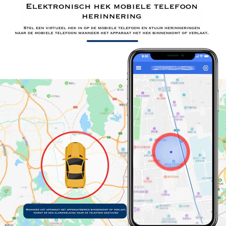 Mini GPS huisdier tracker, klein en lichtgewicht, voor het veilig terugvinden van honden en katten met real-time tracking.