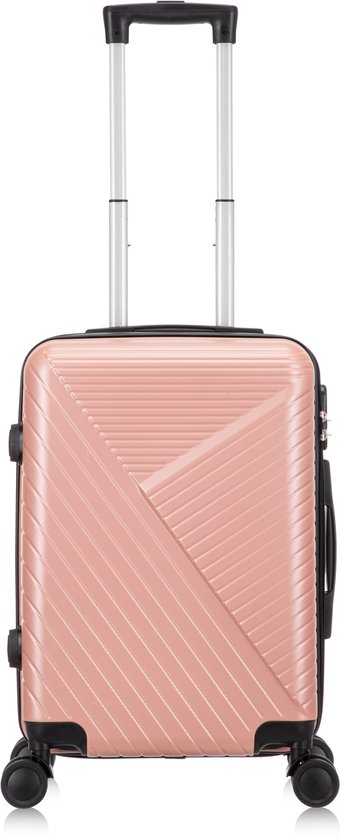 Ideale hardshell handbagagekoffer met 360° wielen en TSA slot voor een comfortabele reis.