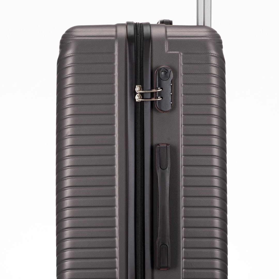 Koffer Valencia: lichtgewicht, cabin size, met veilig TSA slot en 360 graden draaiende wielen.