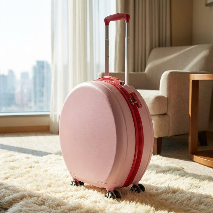 Compacte hardschalige handbagage koffer CarryLite met 360° wielen en TSA slot voor zorgeloos reizen.