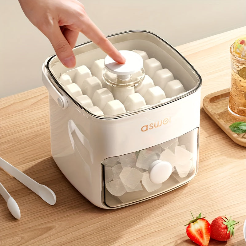 Moderne, huishoudelijke ijsmachine, ideaal voor feesten. Produceert snel en geruisloos ijsblokjes voor dranken.