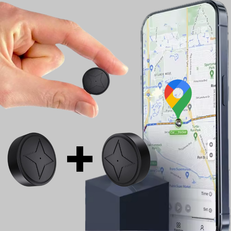 Compacte magnetische GPS tracker voor auto, motor of voertuigbeveiliging. Realtime antidiefstal volgen.