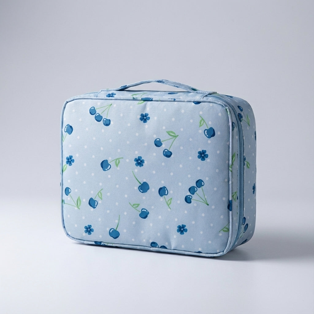 Dames beauty opberger, compacte makeuptas met waterdichte finish en handige vakjes voor accessoires.