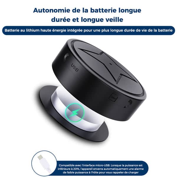 Geavanceerde GPS tracker met real-time locatie, audio opname en compact formaat voor optimale voertuigbeveiliging.