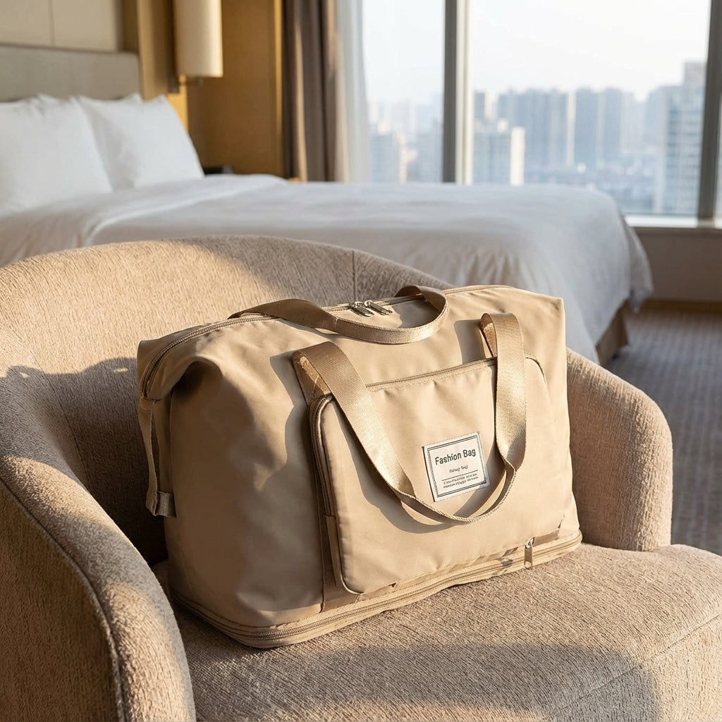 Compacte opvouwbare reistas van Oxford voor reizen en sport, ideaal als weekendtas of handbagage.