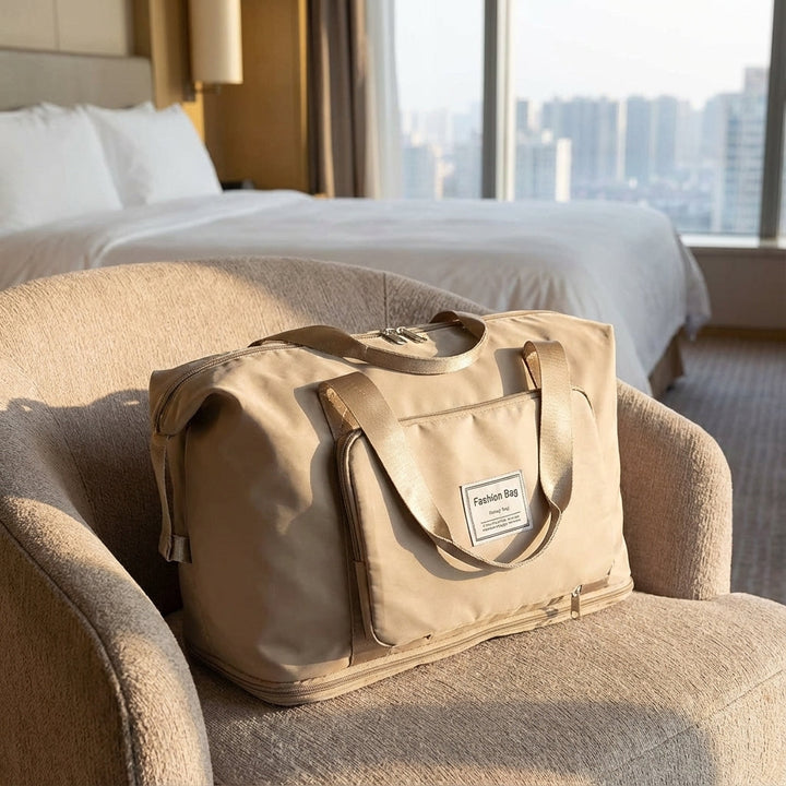 Compacte opvouwbare reistas van Oxford voor reizen en sport, ideaal als weekendtas of handbagage.
