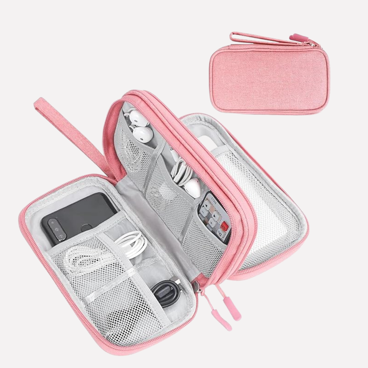 Draagbare reis gadget tas, ideaal voor georganiseerde opslag van je tech accessoires.