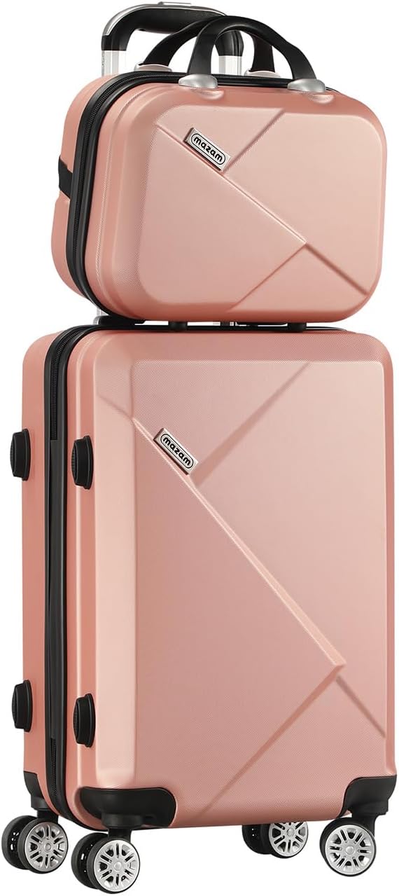 JetTrek compacte roze handbagageset, voldoet aan de eisen voor de meeste luchtvaartmaatschappijen.