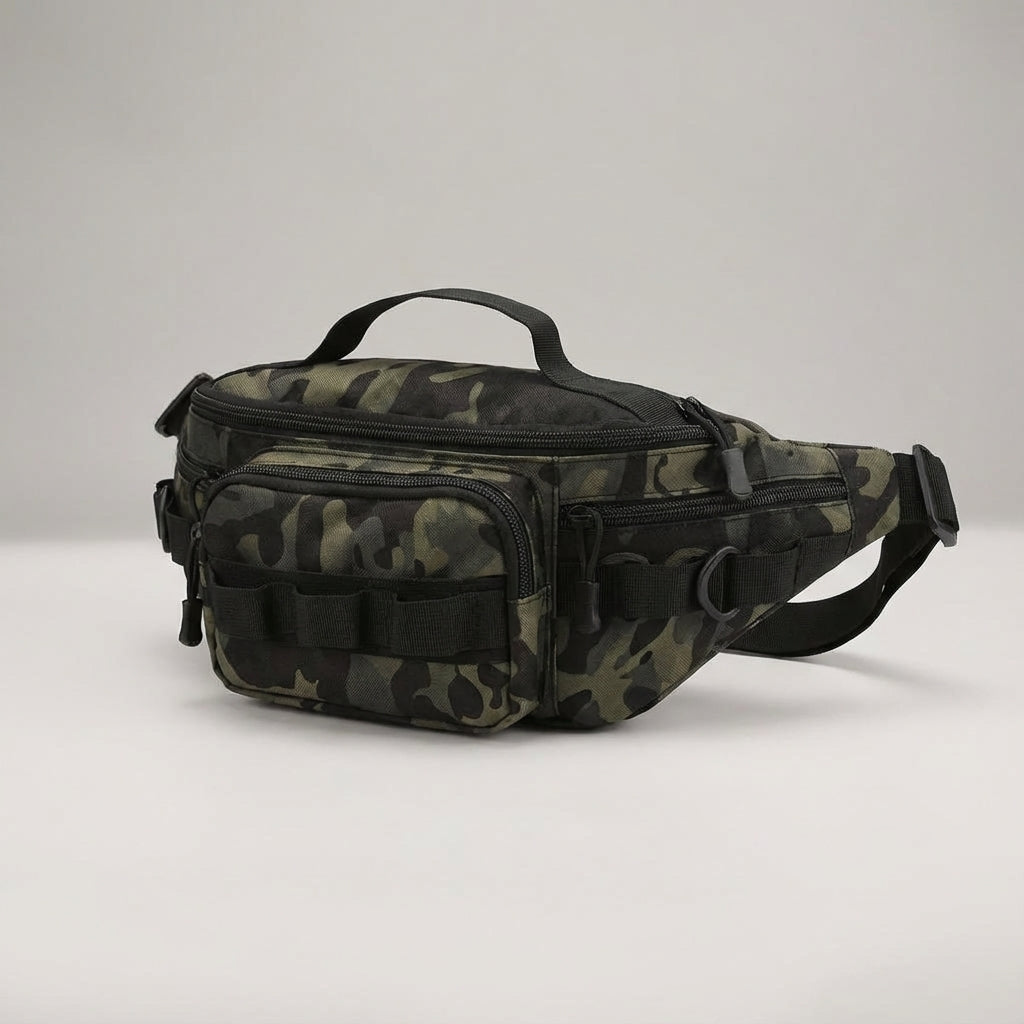 RangerPack tactische heuptas met meerdere compartimenten voor georganiseerde opslag van benodigdheden, ideaal voor outdoor.