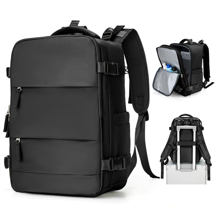 Compacte uniseks reisrugzak van duurzaam polyester, ideaal als handbagage of schooltas. Lichtgewicht en georganiseerd.