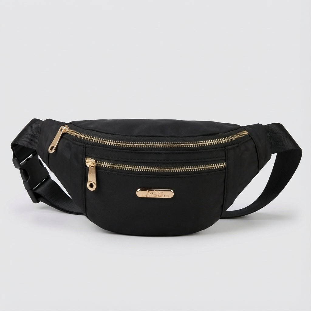 Handige compacte nylon heuptas voor telefoon, sleutels en portemonnee, perfect voor onderweg, reizen en outdoor.
