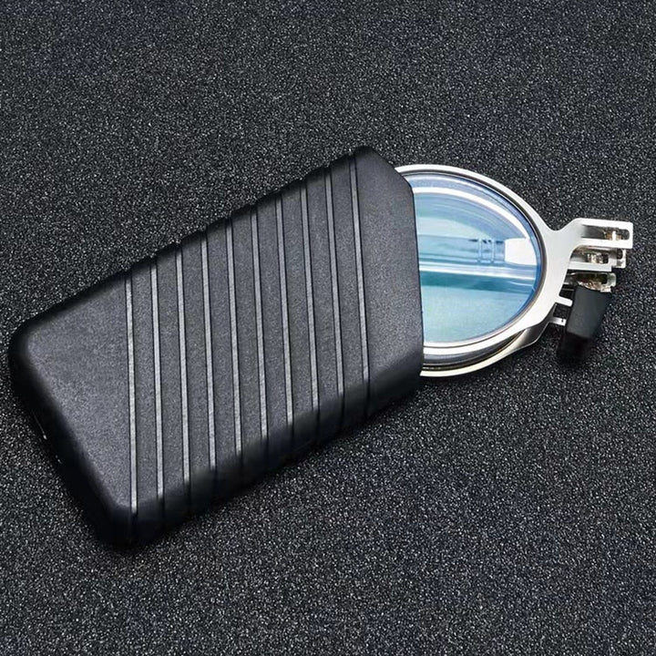 Compacte unisex opvouwbare leesbril voor onderweg, past makkelijk in elke zak of tas.