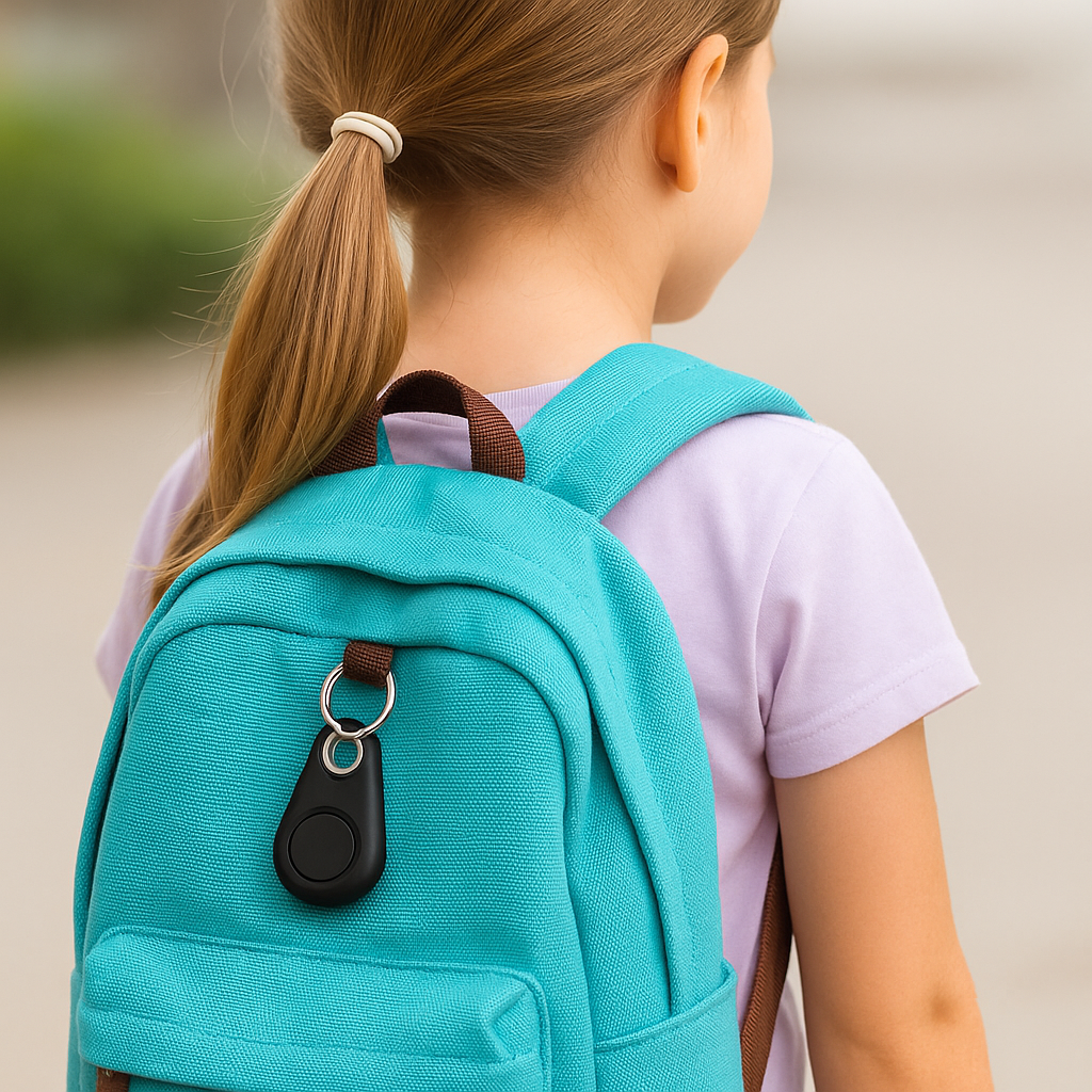 Mini GPS tracker met SOS-functie voor kinderen; zorgt voor realtime veiligheid en gemoedsrust voor ouders.