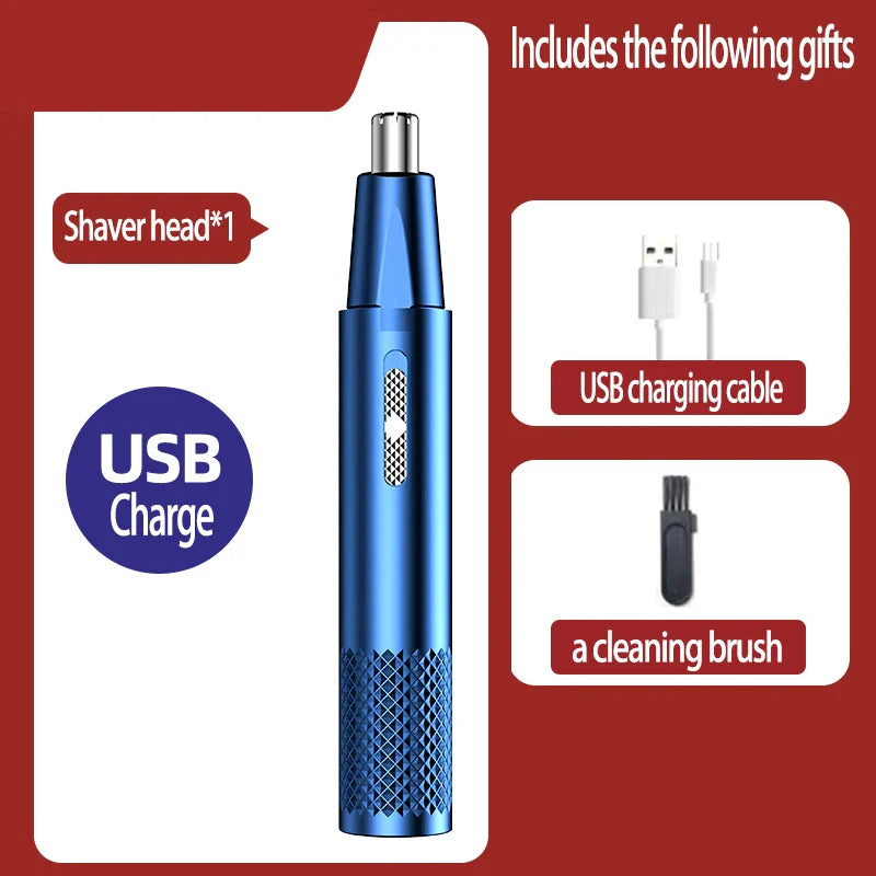 Hygiënische elektrische neushaartrimmer TrimPro, USB oplaadbaar. Voor effectieve en snelle persoonlijke verzorging.