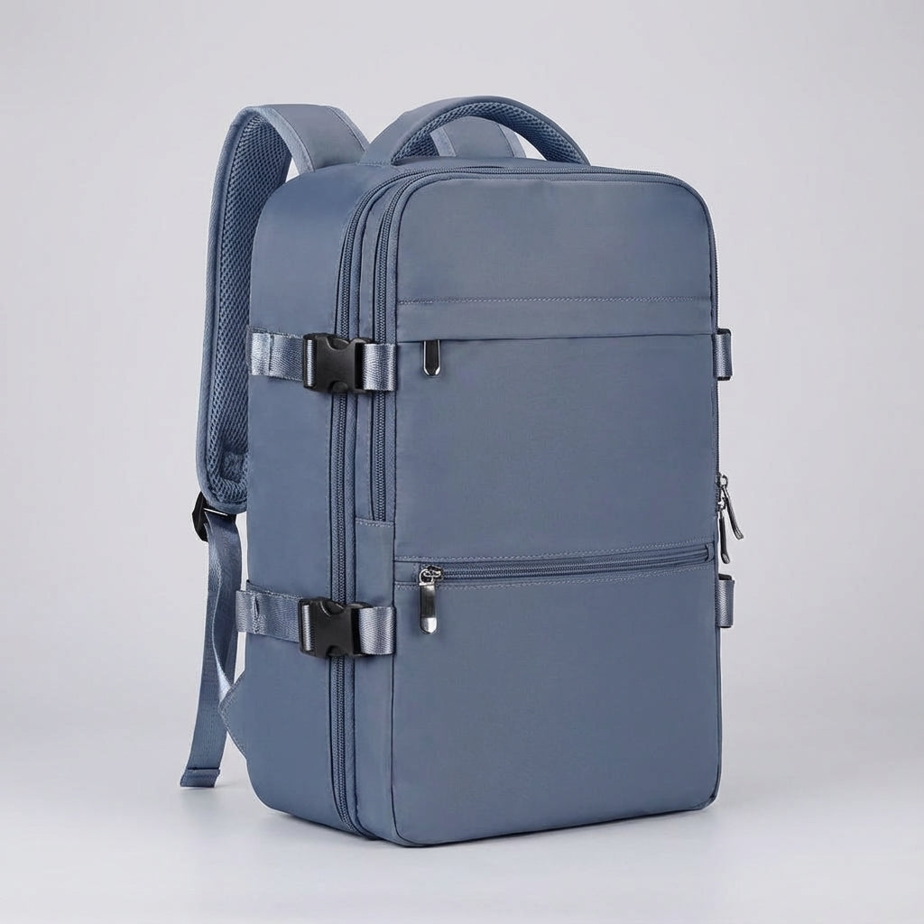 Ergonomische waterbestendige reisrugzak voor comfortabel reizen. Ideaal als handbagage in cabineformaat.