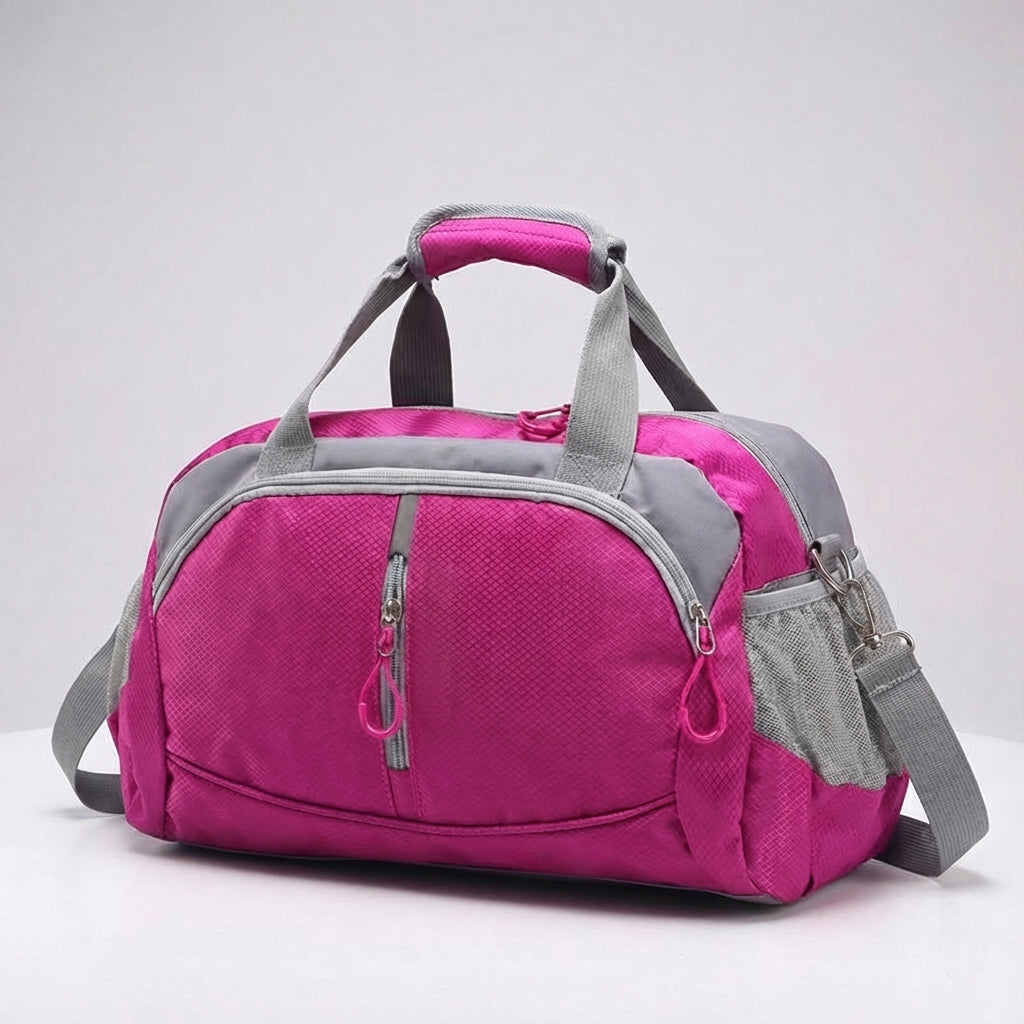 Georganiseerde sport reistas, waterbestendig en compact. Perfecte duffeltas voor weekendtrips en gymbezoek.