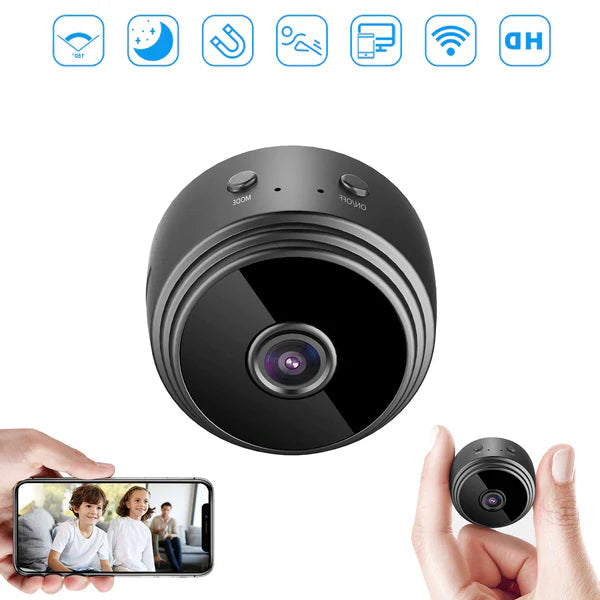 Draadloze WiFi camera met HD nachtzicht. Eenvoudig te installeren voor complete huisbewaking.