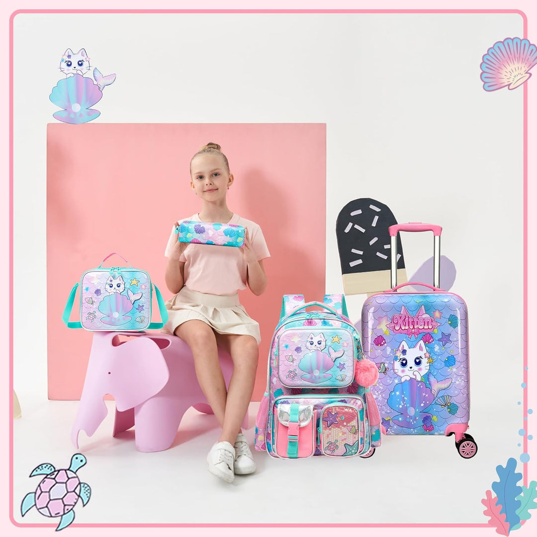 Ruime Game Day harde koffer met voldoende plaats voor alle kinderkleding en speelgoed.
