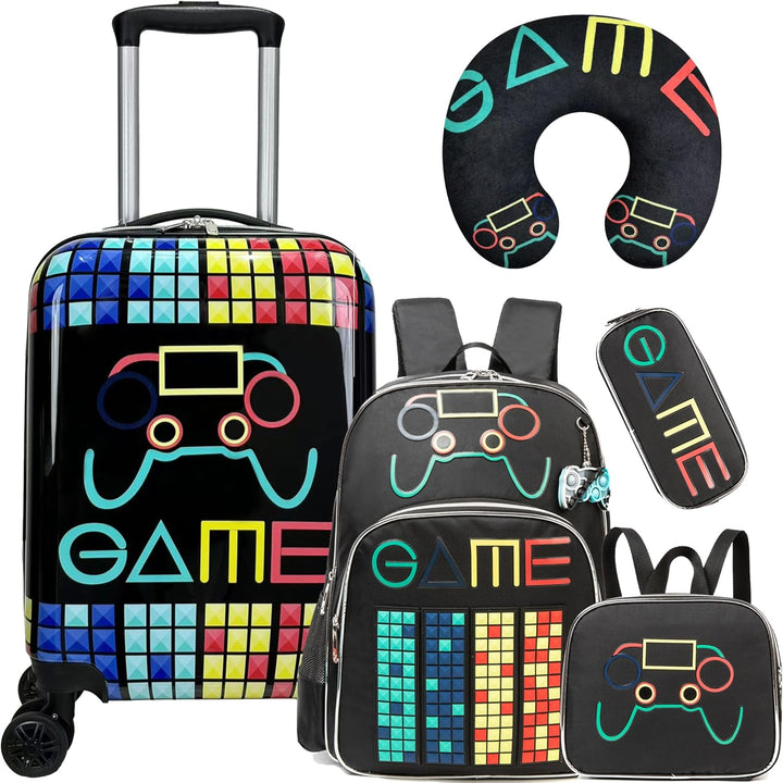 Veelzijdige 5-delige Game Day set, geschikt voor school, vakantie en logeerpartijen.