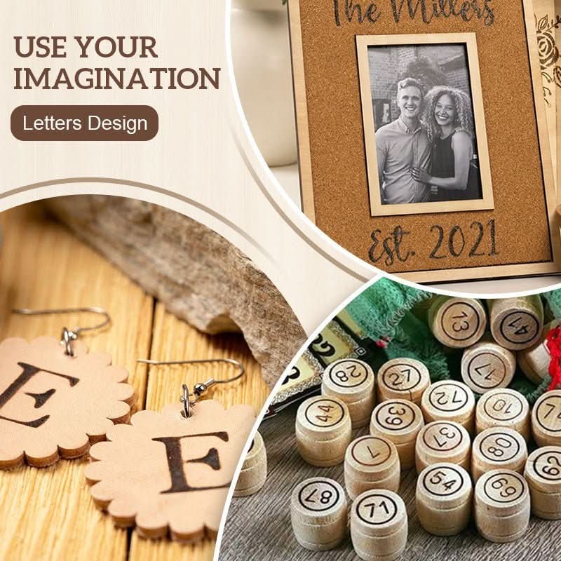 Handige graveerset voor DIY en ambachtelijke projecten; perfect voor personaliseren, houtbranden en creatief handwerk.