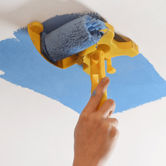 Precisie verfroller voor het strak schilderen van randen, hoeken en langs plinten zonder knoeien.