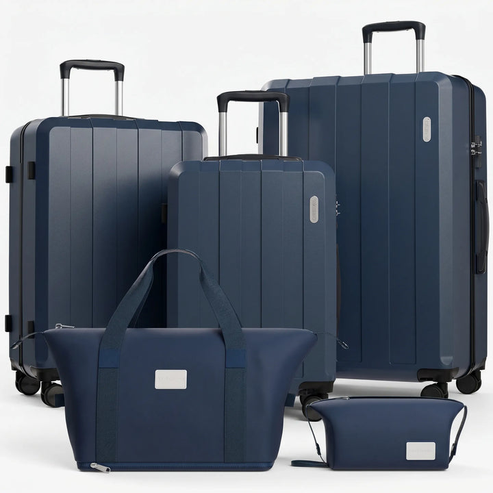 Stevige hardcase bagageset; koffers met robuust design voor duurzaam reizen en vakantieplezier.