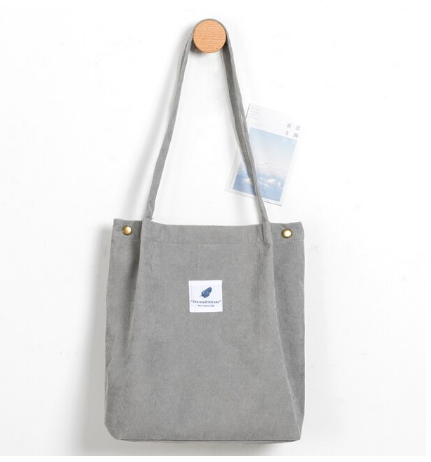 Casual corduroy totebag voor dames, een must-have voor dagelijkse mode en functionaliteit.