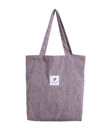 Trendy dames corduroy totebag, een essentieel casual accessoire voor elke modebewuste vrouw.