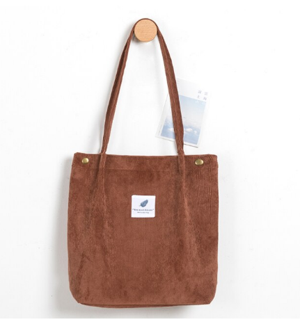 Stijlvolle corduroy totebag voor dames, de perfecte casual tas voor elke outfit.