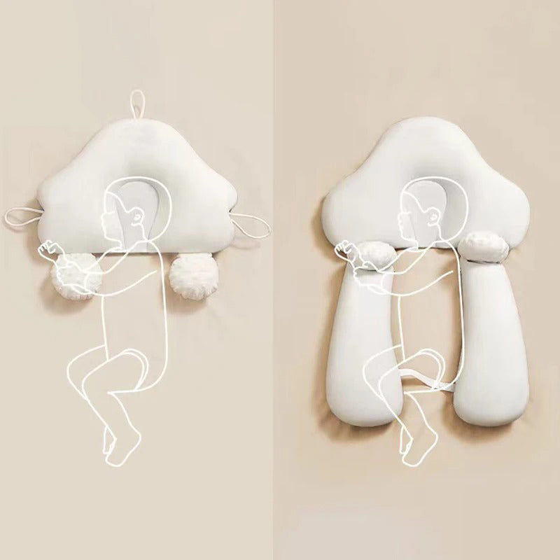 Ademend materiaal van ergonomisch baby slaapkussen. Houdt baby koel & droog voor comfortabele slaap.
