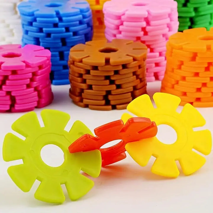 Doos CreaDiscs bouwschijven, innovatief bouwspeelgoed voor de ontwikkeling van motoriek en inzicht 3-7 jaar.