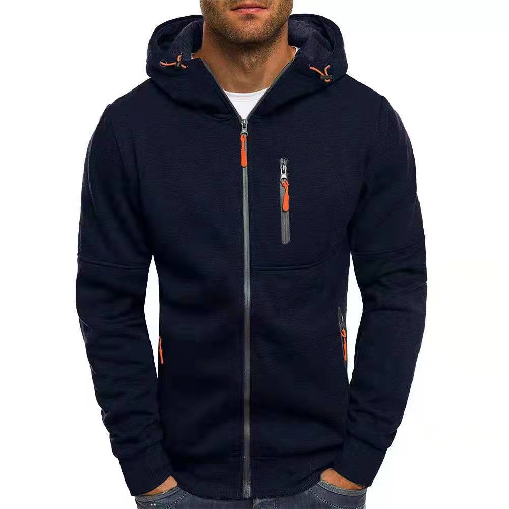 Sportief heren vest met rits en capuchon, ideale comfortabele kleding voor heren