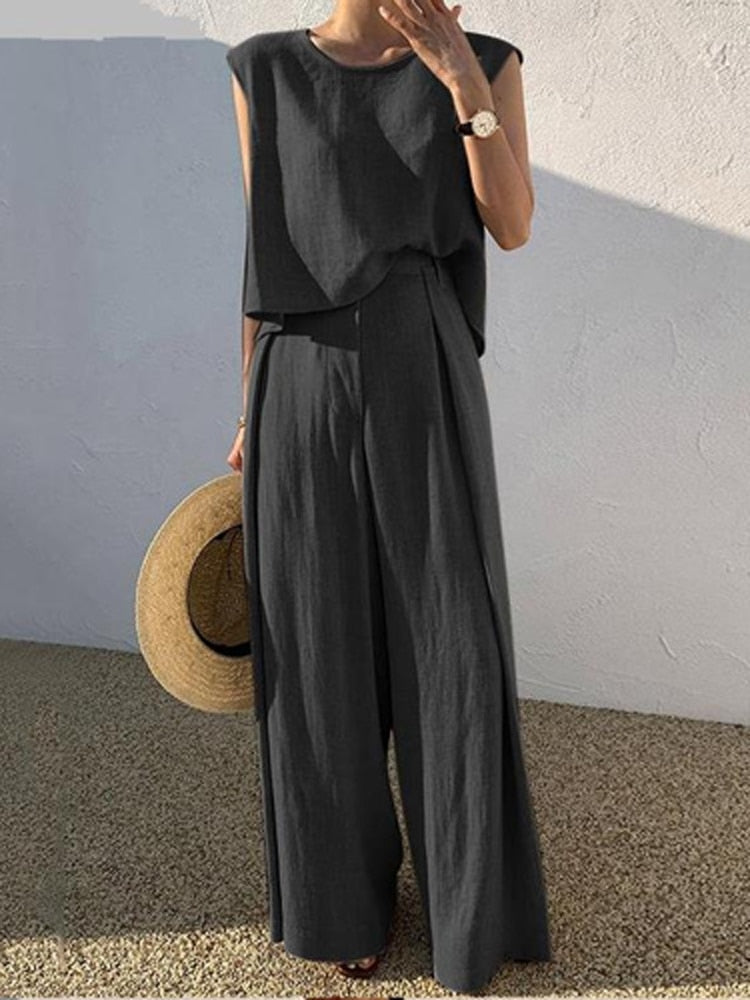 Licht en comfortabel dames 2-delig pak, GoodSet I. Boho-stijl voor elke gelegenheid. Zomermode.