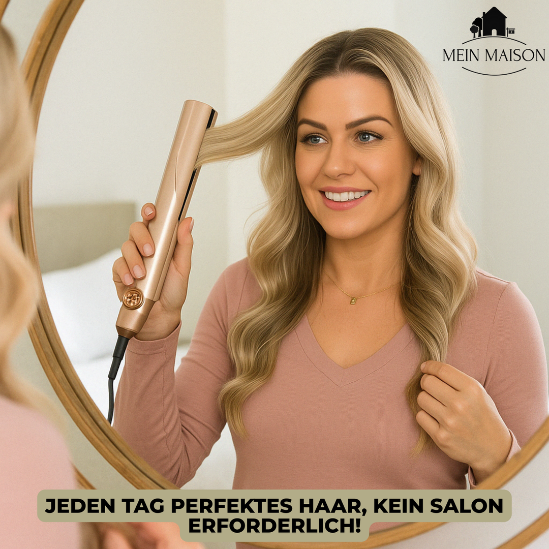 Dames krullen creëren met 2-in-1 haarstyler. Voor prachtige, veerkrachtige krullen en gezond haar.