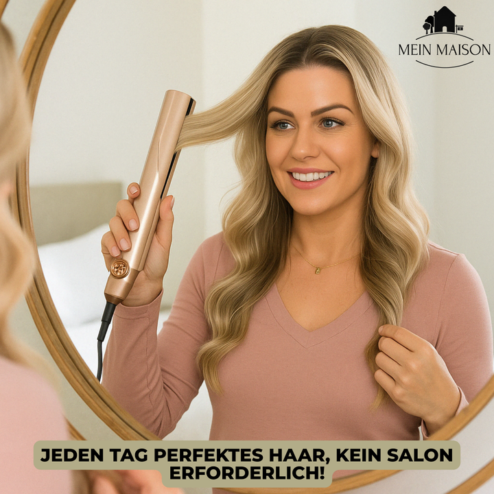 Dames krullen creëren met 2-in-1 haarstyler. Voor prachtige, veerkrachtige krullen en gezond haar.