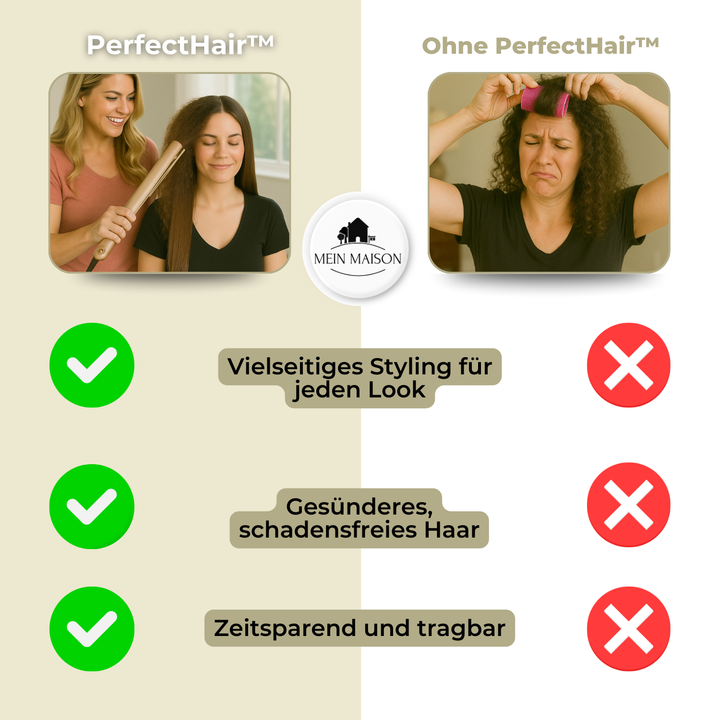 Model met veerkrachtige, glanzende krullen, gecreëerd door de 2-in-1 krul- en stijltang.