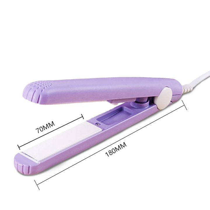 Professionele mini stijltang en krultang, keramisch, voor dames haarverzorging en snelle touch-ups.