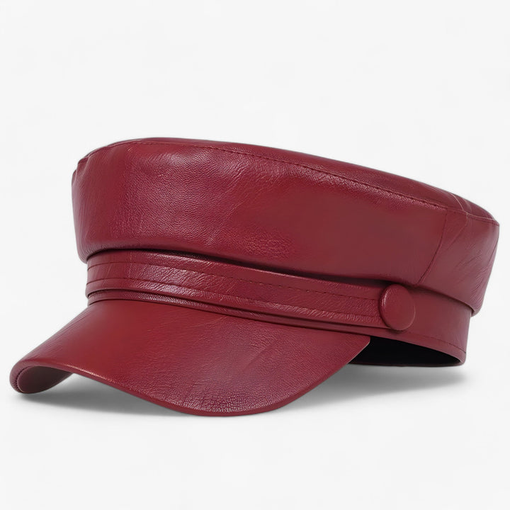 Stijlvolle dames pet van PU-leer, achthoekig model. Een trendy accessoire voor elke outfit.