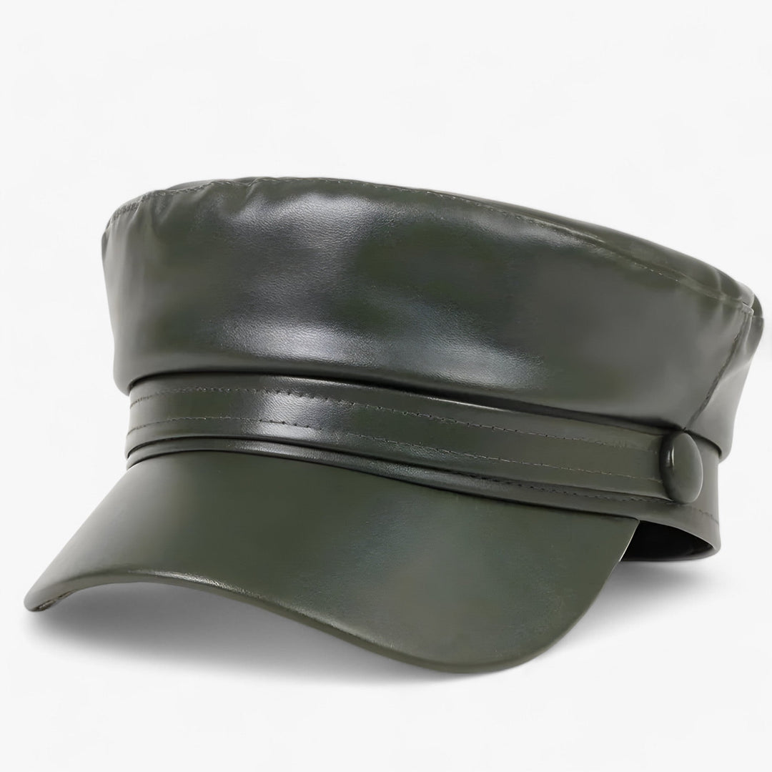 Moderne dames bakkerspet van PU-leer, achthoekig ontwerp. Comfortabel en modieus.