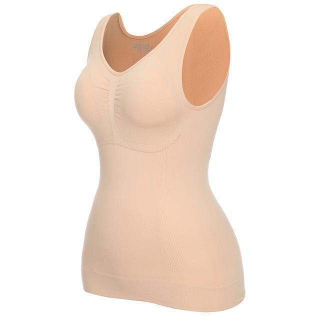 Dames figuurcorrigerende cami, vermindert zichtbaar buik en taille. Ideaal als afslankende onderkleding.