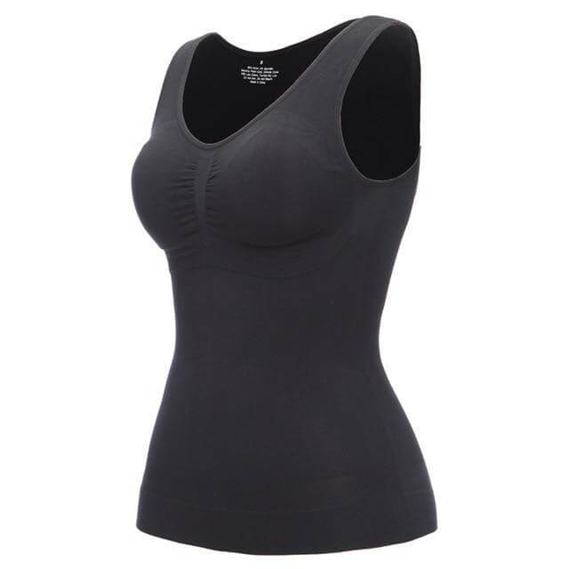 Naadloze dames cami body shaper, onzichtbaar onder kleding. Afslankende lingerie voor een strakke outfit.