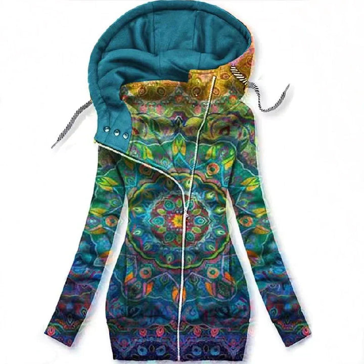 Stijlvolle dames cardigan met elegante vlinderprint, perfect voor een modieuze look. Comfortabele pasvorm.