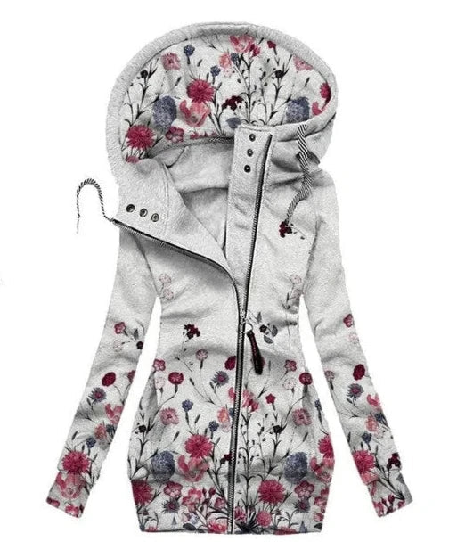 Modieuze dames cardigan met vlinderprint, warm en comfortabel voor dagelijks gebruik of vrije tijd. Herfst/winter.
