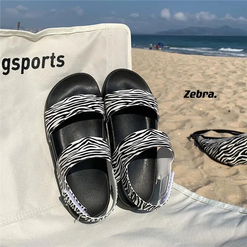 Hoge zool sandalen voor dames, trendy Koreaanse look, ultiem zomercomfort.
