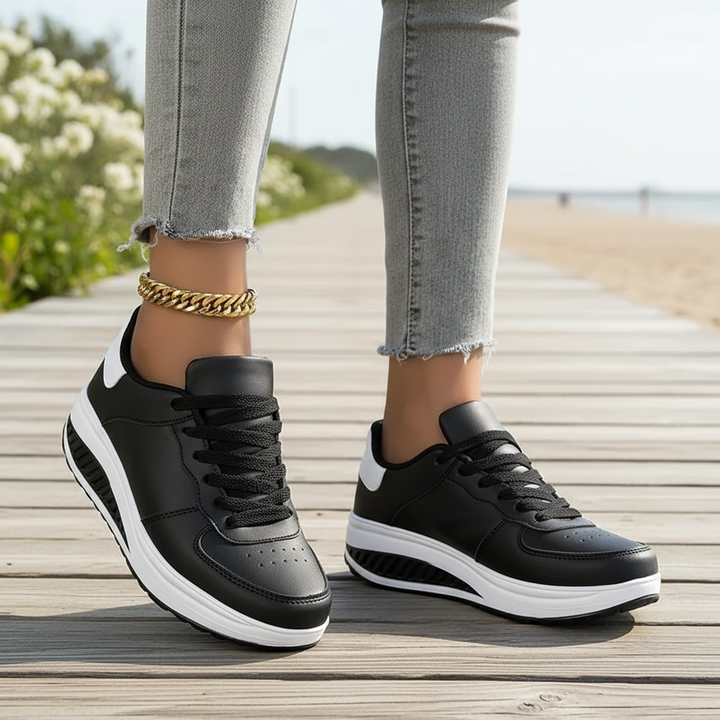 Dames Amelie orthopedische sneakers voor comfort, stijl en voetpijn verlichting tijdens wandelen.