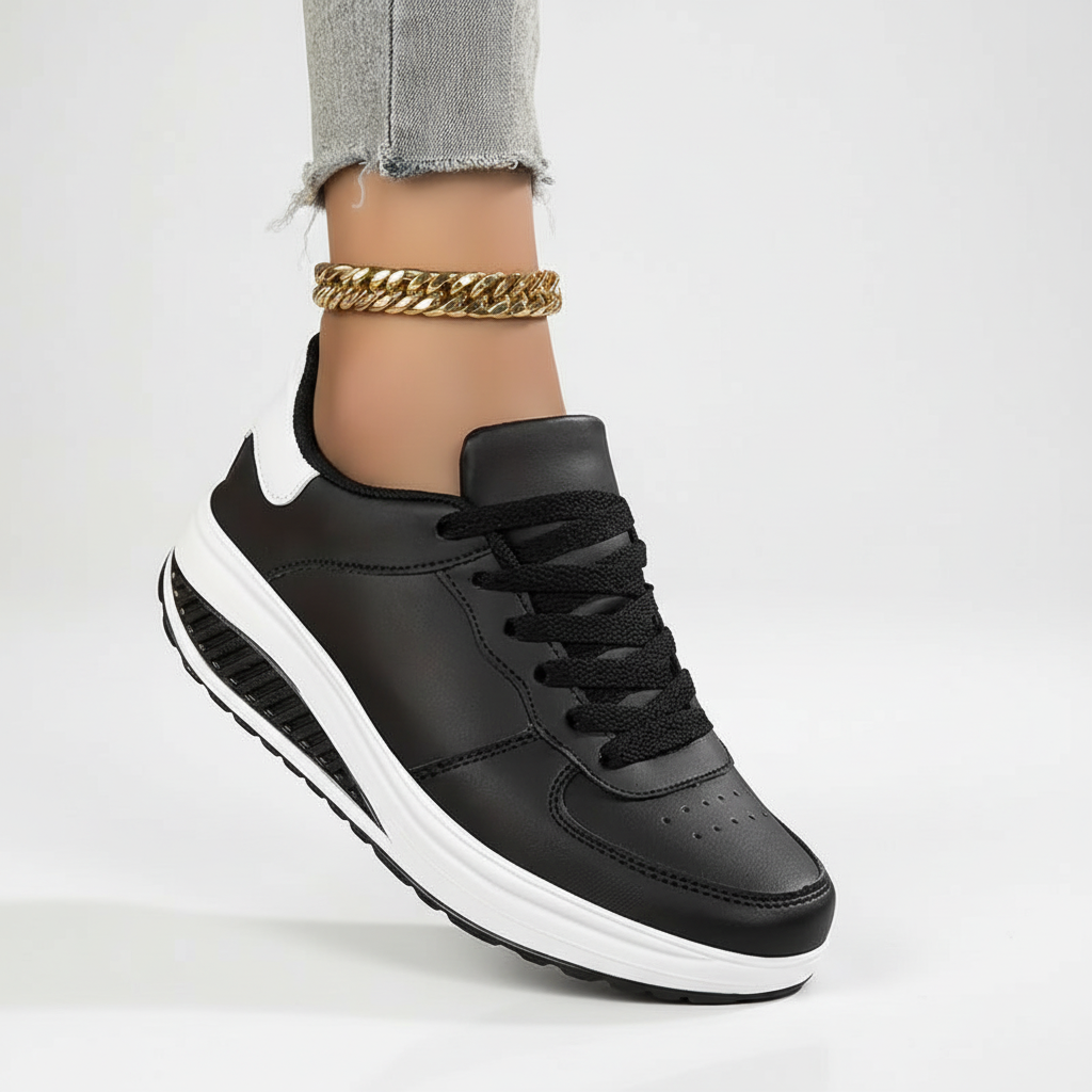 Amelie dames sneakers met ademend materiaal; orthopedisch comfort en stijlvolle look voor de voeten.