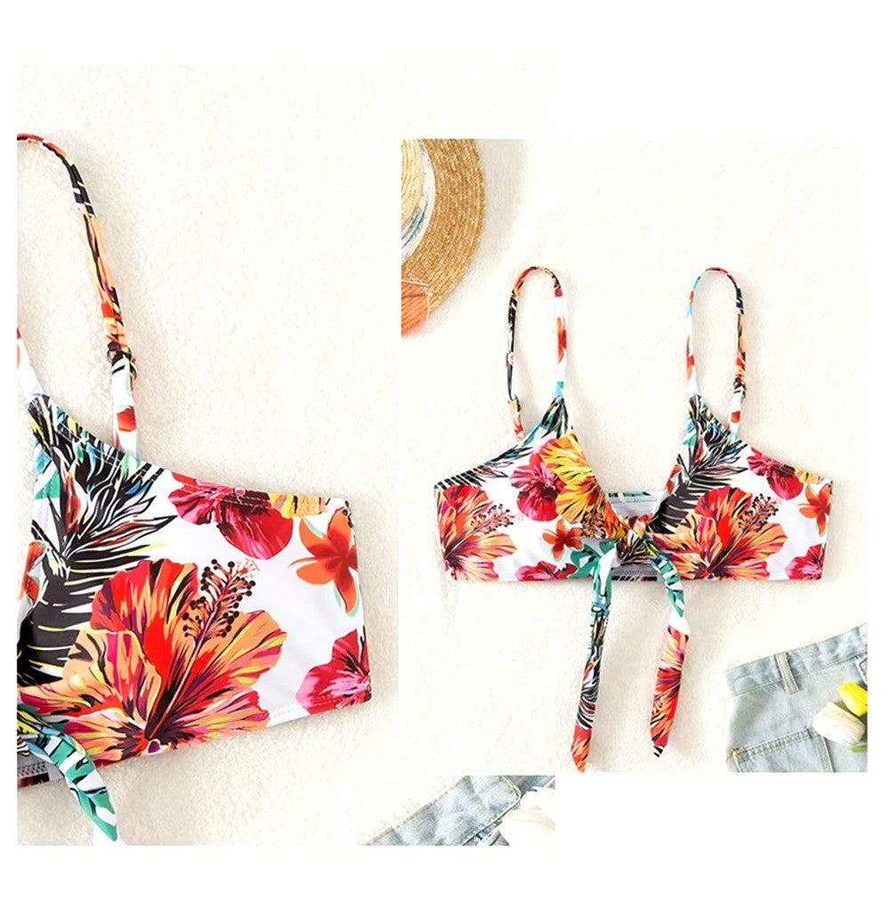 Trendy Amira dames bikiniset hoge taille met cover-up. Comfortabele strand- en zwemkleding voor zomer.